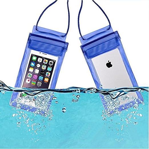 Buy TecSox Waterproof Sealed  PVC Transparent Rain Protection Mobile Cover Pouch [Pack of 2] - Image 5