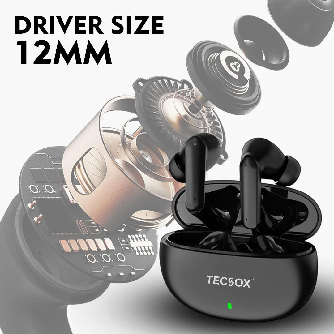 TecSox Fire TWS Bluetooth Earbuds | IPX Water Resistance - Image 6