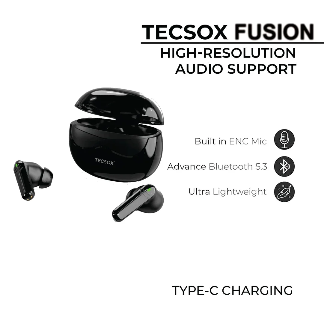 Order TecSox Fusion Bluetooth Earbuds With ANC Inbuilt | Buy Online - Image 4