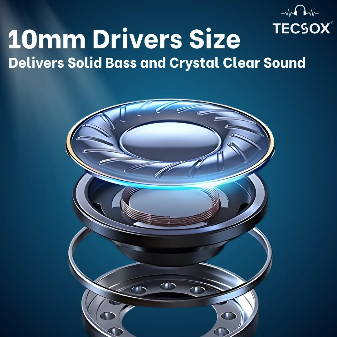 Order TecSox Pulse 611 Bluetooth Earbuds | Deep Bass | 30 Hour Play time - Image 38
