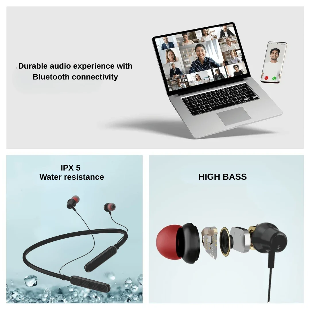 Spark711 Bluetooth Neckband | ENC | 30 Hr  | IPX Water Resistant - Image 14