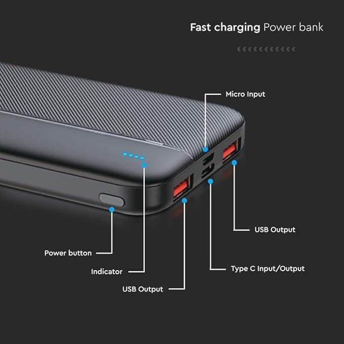 TecSox 10000 mAh Mini Pocket Size Power Bank | 25W - Image 6