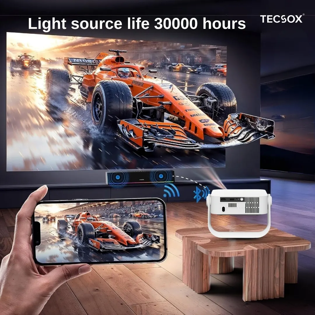 TecSox Aura Projector Online | 4K Decoding Support | Android 12 Smart OS | Under ₹7000 - Image 5