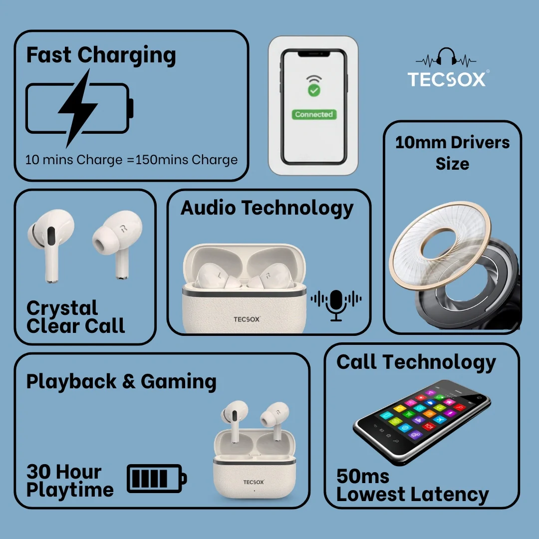 Moon Bluetooth Earbud With Deep Bass & Comfortable Fit | Deep Bass | IPX Water Resistant - Image 11