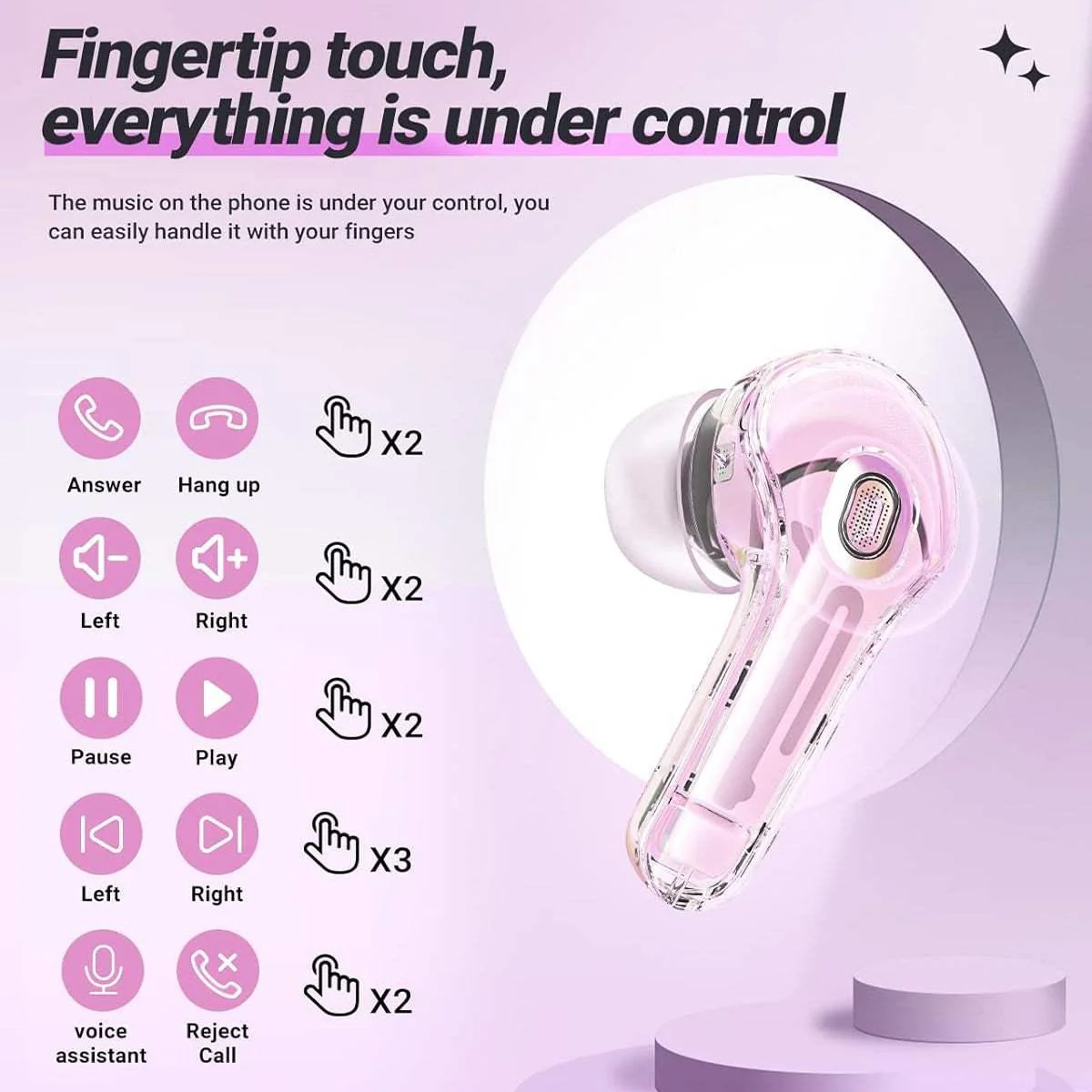 UltraPod Pro Bluetooth Earbuds with Game Mode for Gamers - Image 10