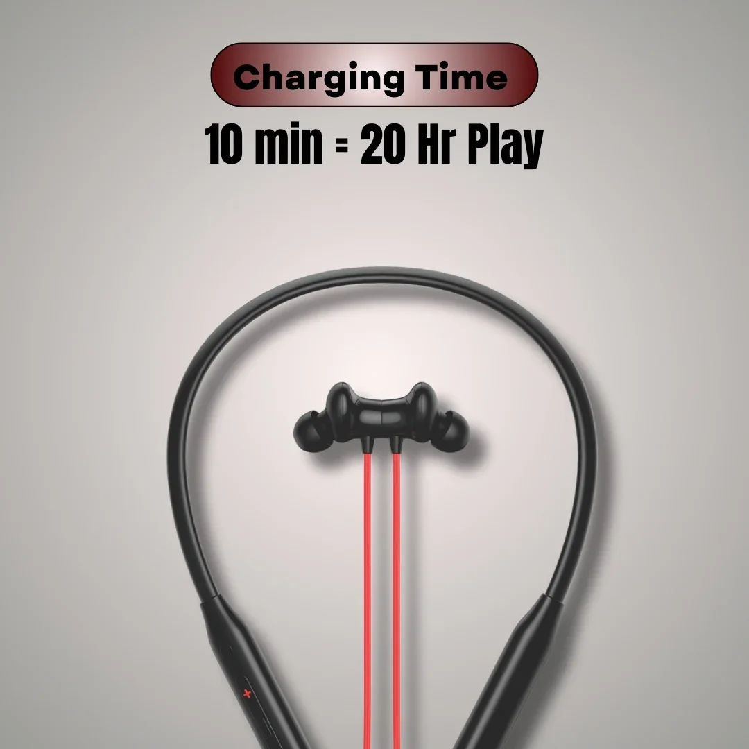 Zap200 Bluetooth Neckband | High Bass | 40 Hr  | IPX Water Resistant - Image 10